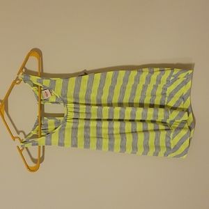 Mossimo Neon yellow/gray Striped tank